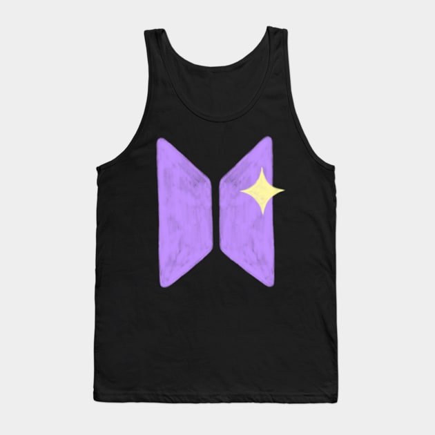 BTS logo sparkle Tank Top by little-axii